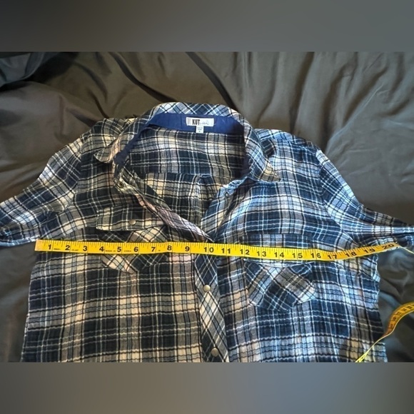 KUT from the Kloth size S Flannel button up - Picture 3 of 5